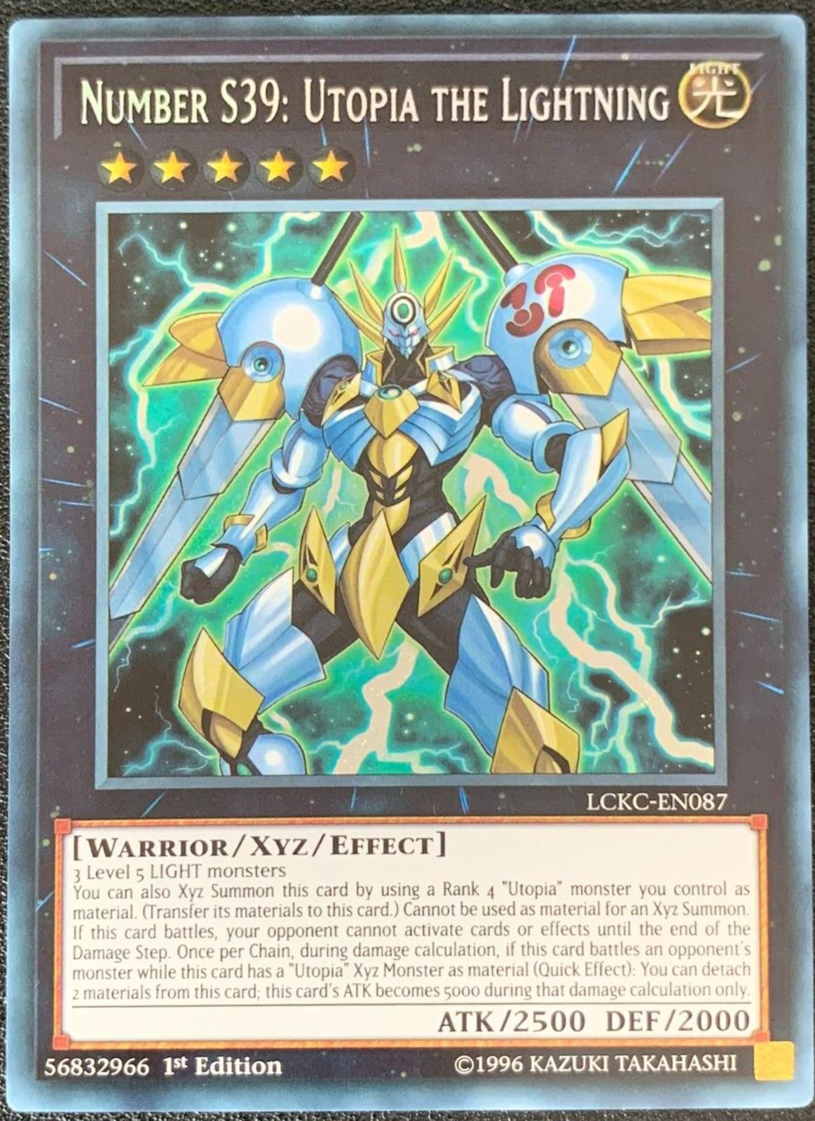 Number S39: Utopia the Lightning [1st Edition] LCKC-EN087