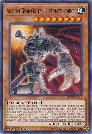 Ancient Gear Golem - Ultimate Pound LED2-EN035