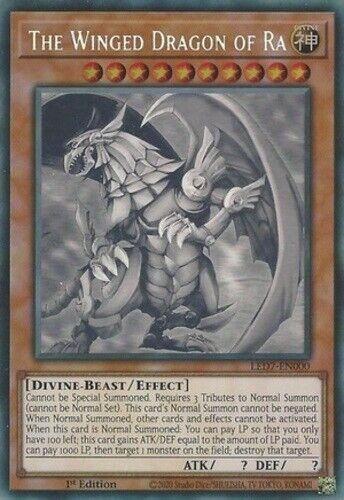 The Winged Dragon Of Ra [Ghost Rare 1st Edition] LED7-EN000