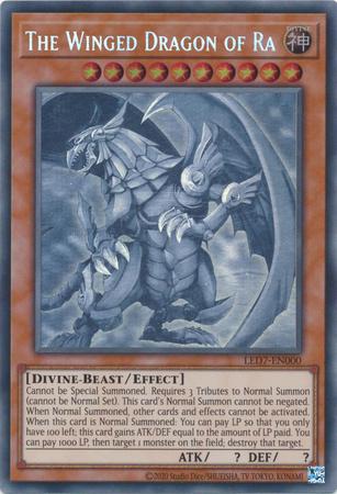 The Winged Dragon Of Ra [Ghost Rare] LED7-EN000