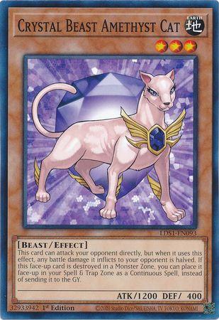 Crystal Beast Amethyst Cat [1st Edition] LDS1-EN093