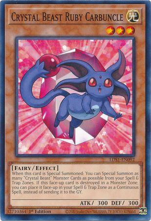 Crystal Beast Ruby Carbuncle [1st Edition] LDS1-EN092
