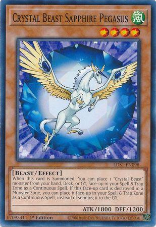 Crystal Beast Sapphire Pegasus [1st Edition] LDS1-EN098