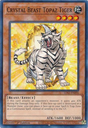Crystal Beast Topaz Tiger [1st Edition] LDS1-EN096