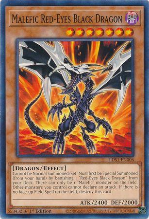 Malefic Red-Eyes Black Dragon [1st Edition] LDS1-EN006