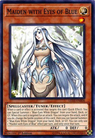 Maiden with Eyes of Blue LED3-EN008