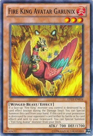 Fire King Avatar Garunix LTGY-EN034