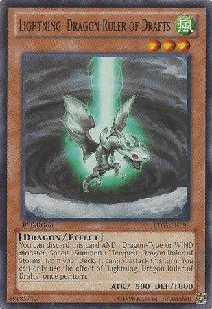 Lightning, Dragon Ruler of Drafts [1st Edition] LTGY-EN098