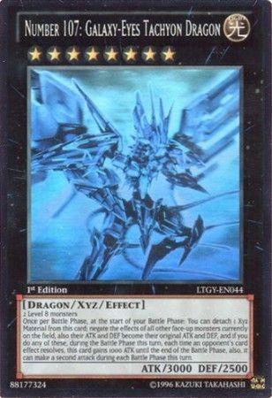 Number 107: Galaxy-Eyes Tachyon Dragon [Ghost Rare 1st Edition] LTGY-EN044