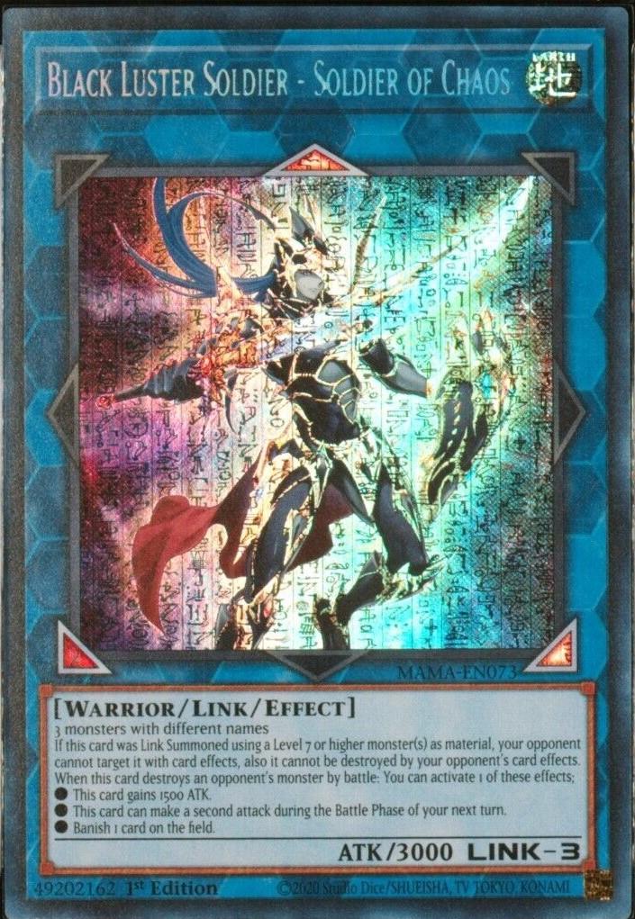 Black Luster Soldier - Soldier of Chaos [Secret Pharaoh's Rare] MAMA-EN073