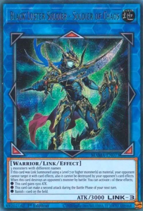 Black Luster Soldier - Soldier of Chaos [Ultra Pharaoh's Rare] MAMA-EN073