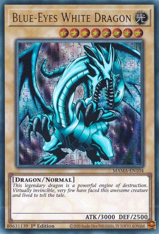 Blue-Eyes White Dragon [Ultra Pharaoh's Rare] MAMA-EN104
