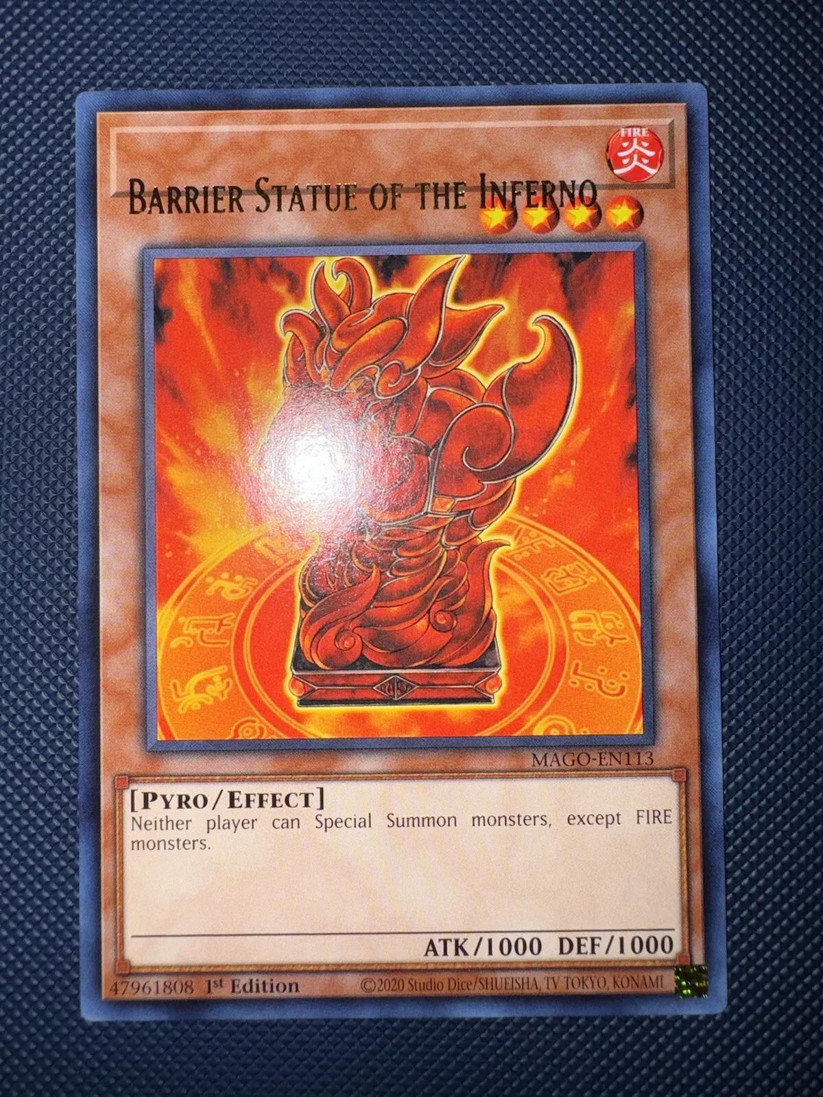 Barrier Statue Of The Inferno [Misprint] MAGO-EN113