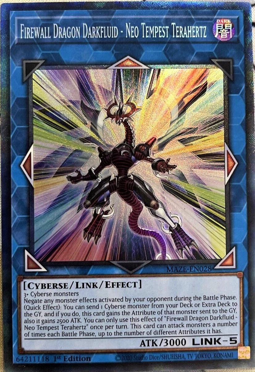Firewall Dragon Darkfluid - Neo Tempest Terahertz [Collector's Rare] MAZE-EN028