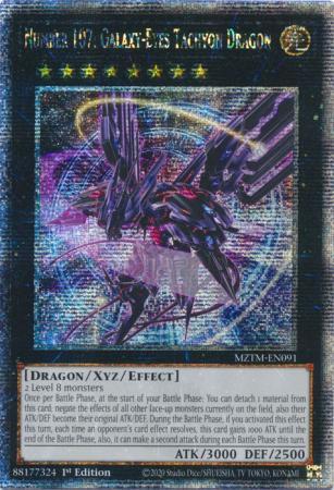 Number 107: Galaxy-Eyes Tachyon Dragon [Quarter Century Secret Rare] MZTM-EN091