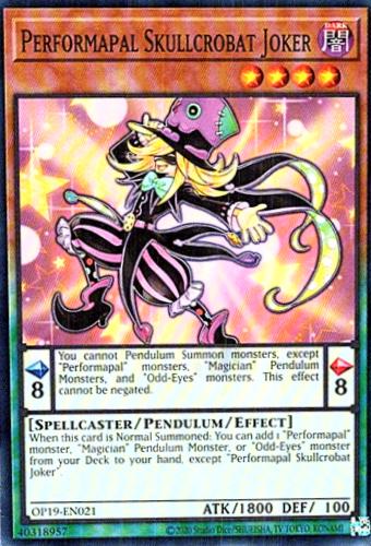Performapal Skullcrobat Joker OP19-EN021
