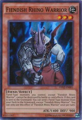 Fiendish Rhino Warrior OP02-EN005