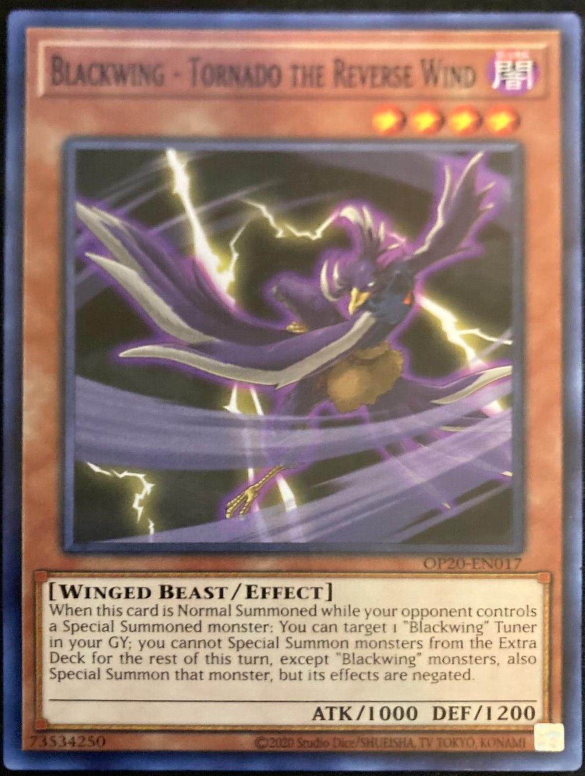 Blackwing - Tornado the Reverse Wind OP20-EN017