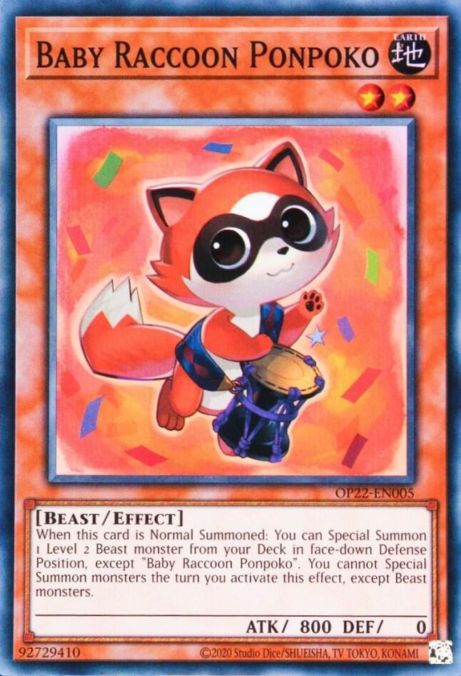 Baby Raccoon Ponpoko OP22-EN005