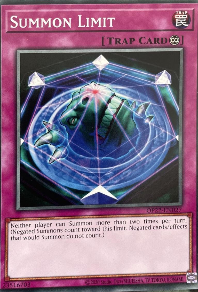Summon Limit OP22-EN027