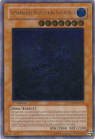 Superancient Deepsea King Coelacanth [Ultimate Rare 1st Edition] PTDN-EN034