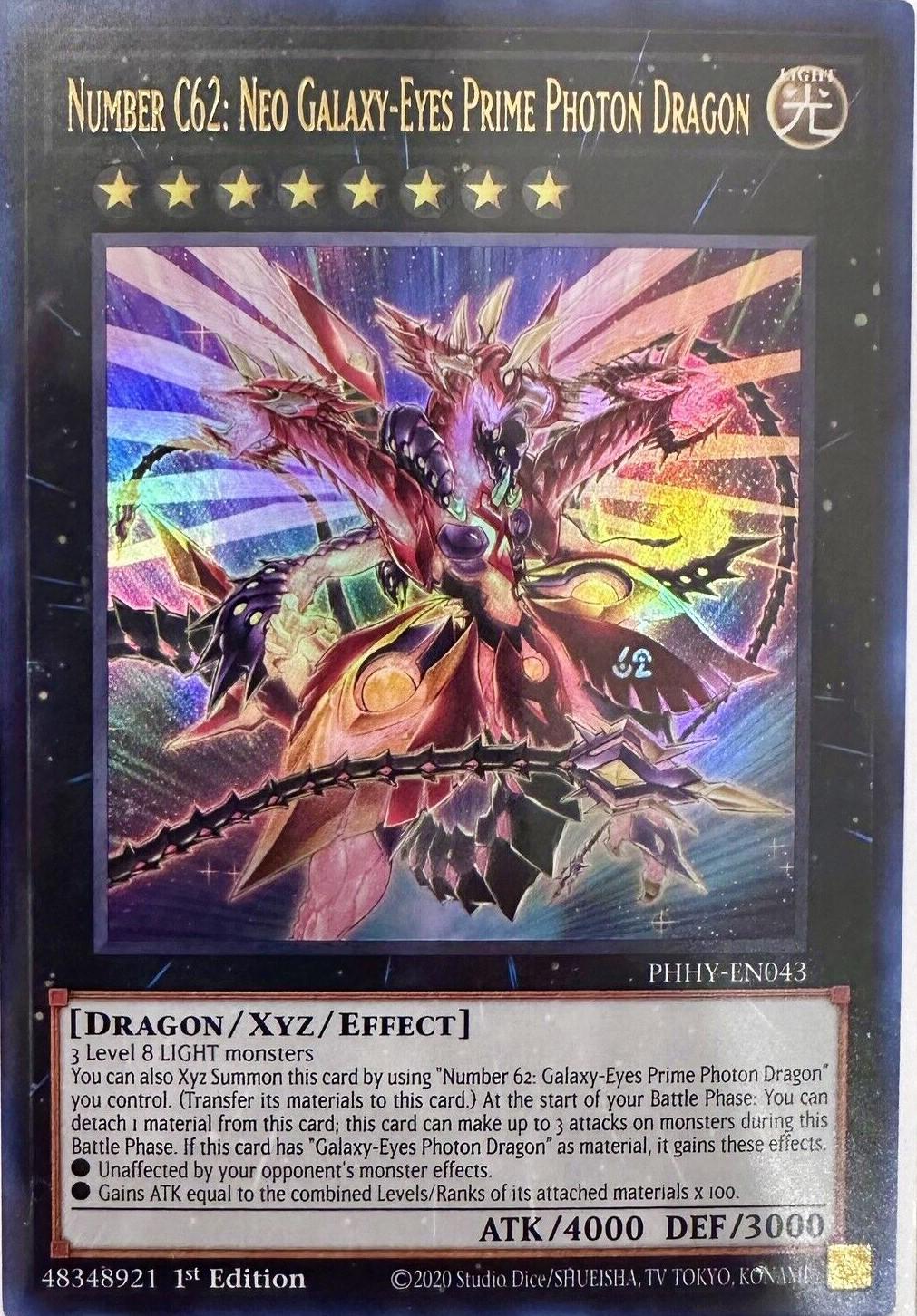 Number C62: Neo Galaxy-Eyes Prime Photon Dragon PHHY-EN043