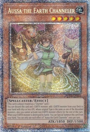 Aussa the Earth Channeler [Starlight Rare 1st Edition] POTE-EN032