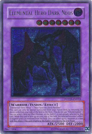 Elemental HERO Dark Neos [Ultimate Rare] POTD-EN033
