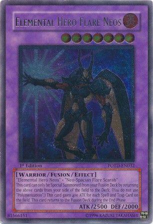 Elemental HERO Flare Neos [Ultimate Rare 1st Edition] POTD-EN032