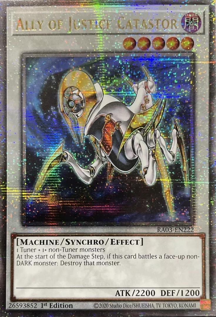 Ally of Justice Catastor [Quarter Century Secret Rare] RA03-EN222