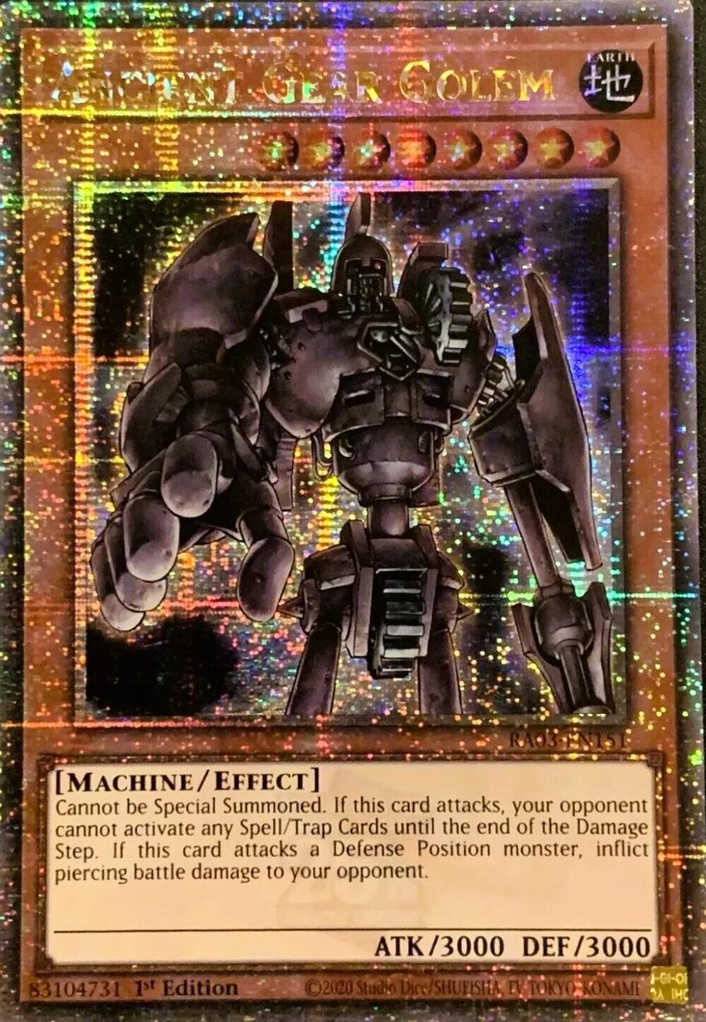 Ancient Gear Golem [Quarter Century Secret Rare] RA03-EN151
