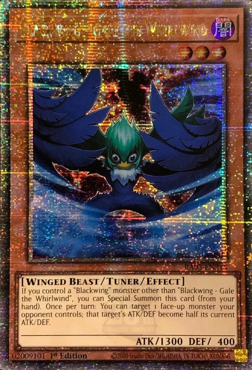 Blackwing - Gale the Whirlwind [Quarter Century Secret Rare] RA03-EN215