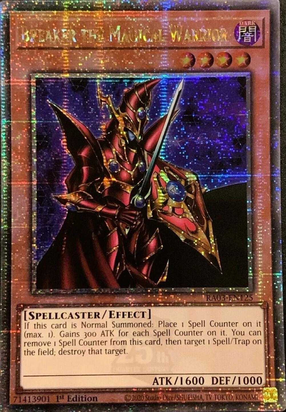 Breaker the Magical Warrior [Quarter Century Secret Rare] RA03-EN125