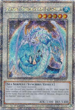 Brionac, Dragon of the Ice Barrier [Quarter Century Secret Rare] RA03-EN227