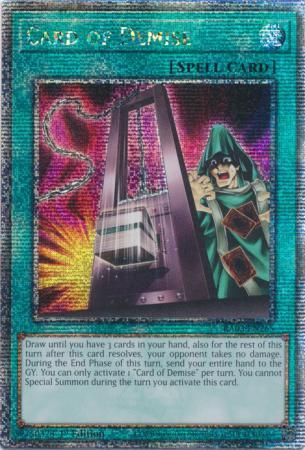 Card of Demise [Quarter Century Secret Rare] RA03-EN265