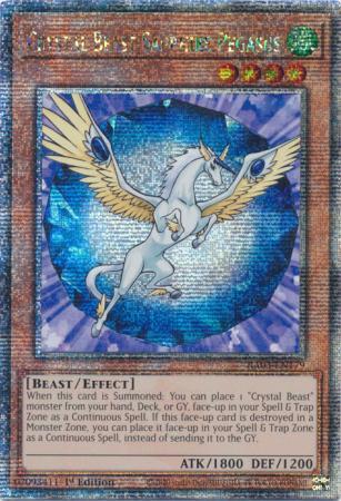 Crystal Beast Sapphire Pegasus [Quarter Century Secret Rare] RA03-EN179