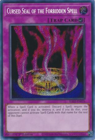 Cursed Seal of the Forbidden Spell [Secret Rare] RA03-EN076