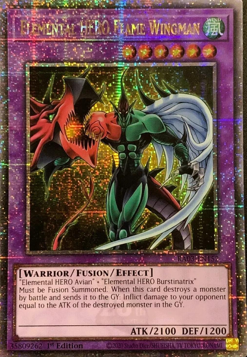 Elemental HERO Flame Wingman [Quarter Century Secret Rare] RA03-EN152
