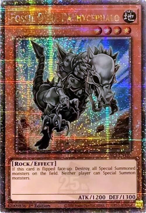 Fossil Dyna Pachycephalo [Quarter Century Secret Rare] RA03-EN195