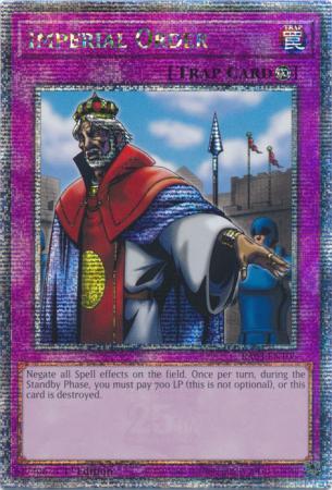 Imperial Order [Quarter Century Secret Rare] RA03-EN106