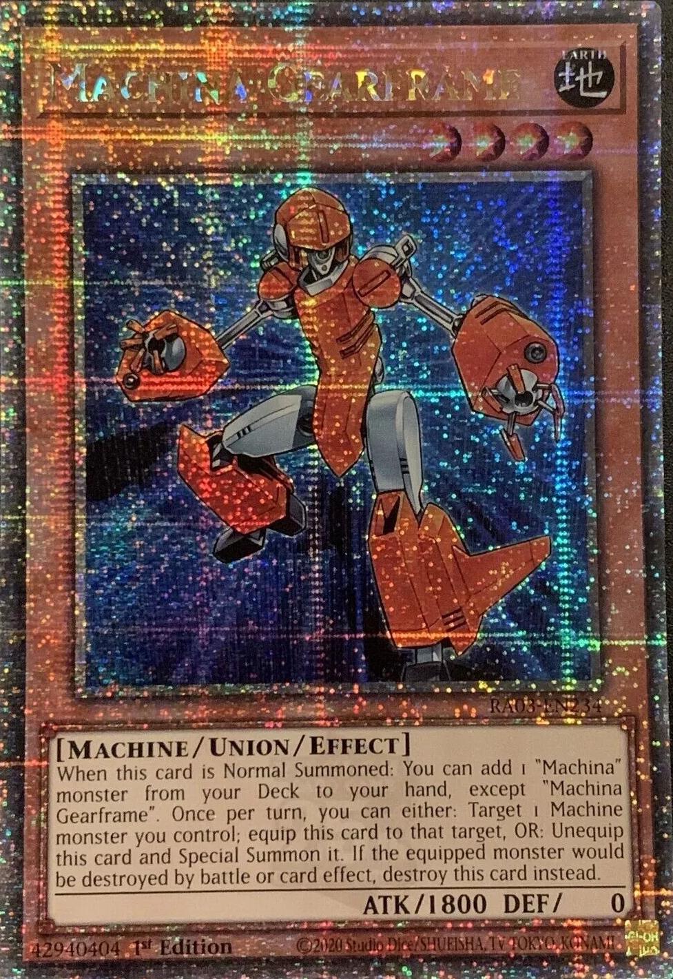 Machina Gearframe [Quarter Century Secret Rare] RA03-EN234