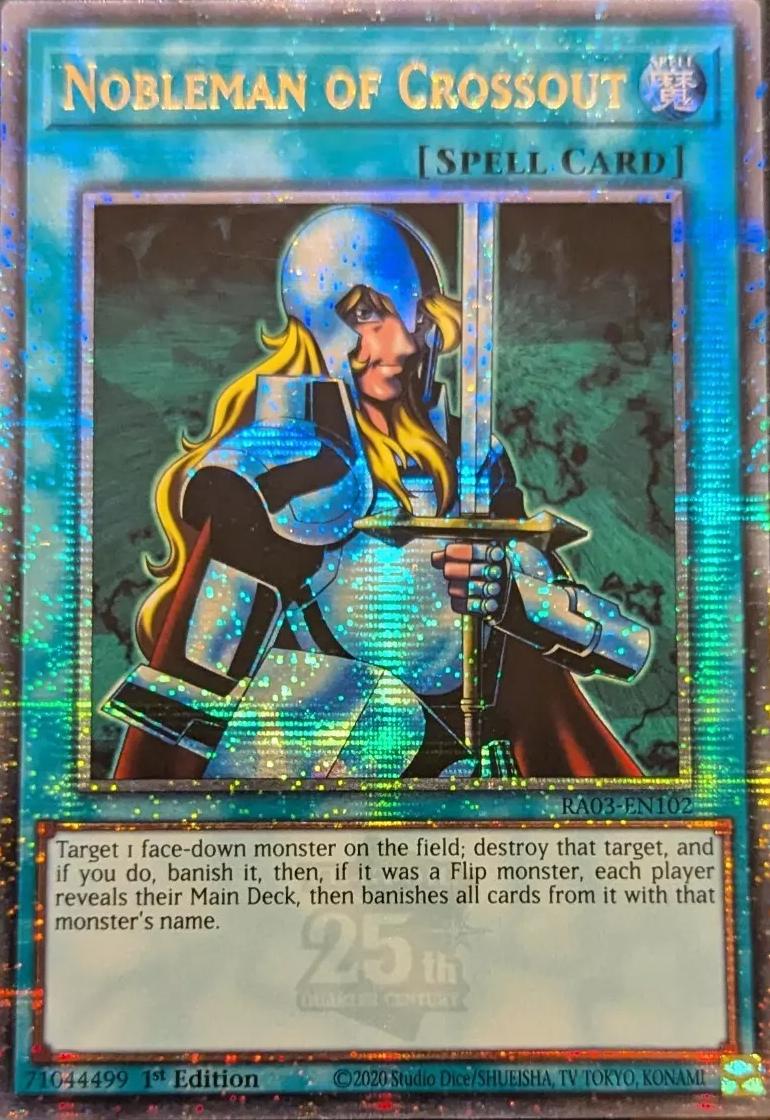 Nobleman of Crossout [Quarter Century Secret Rare] RA03-EN102