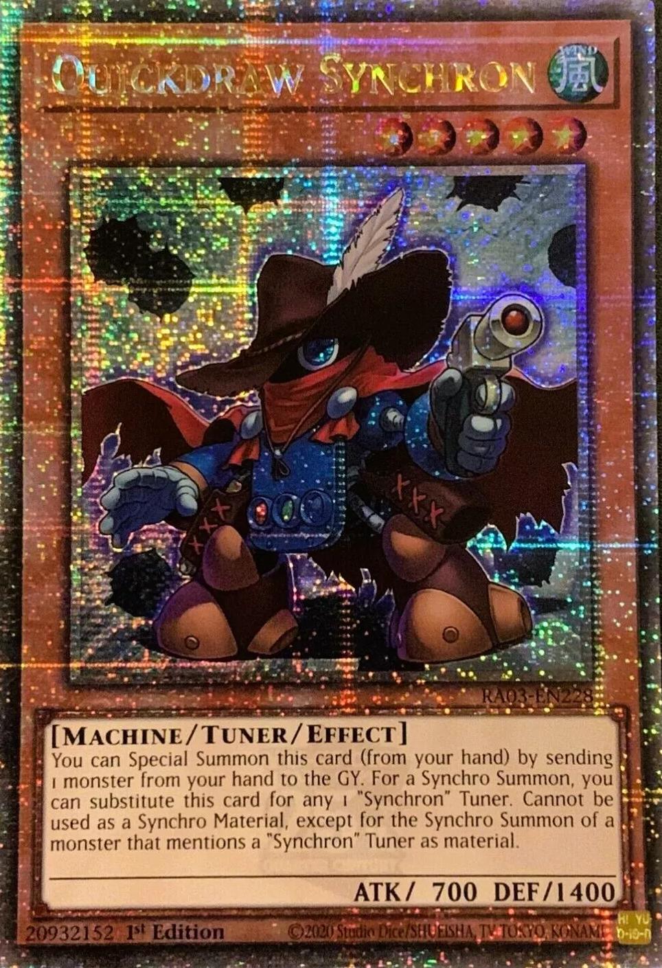 Quickdraw Synchron [Quarter Century Secret Rare] RA03-EN228