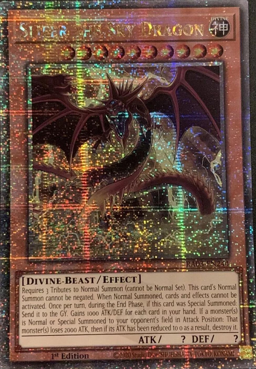 Slifer the Sky Dragon [Quarter Century Secret Rare] RA03-EN244
