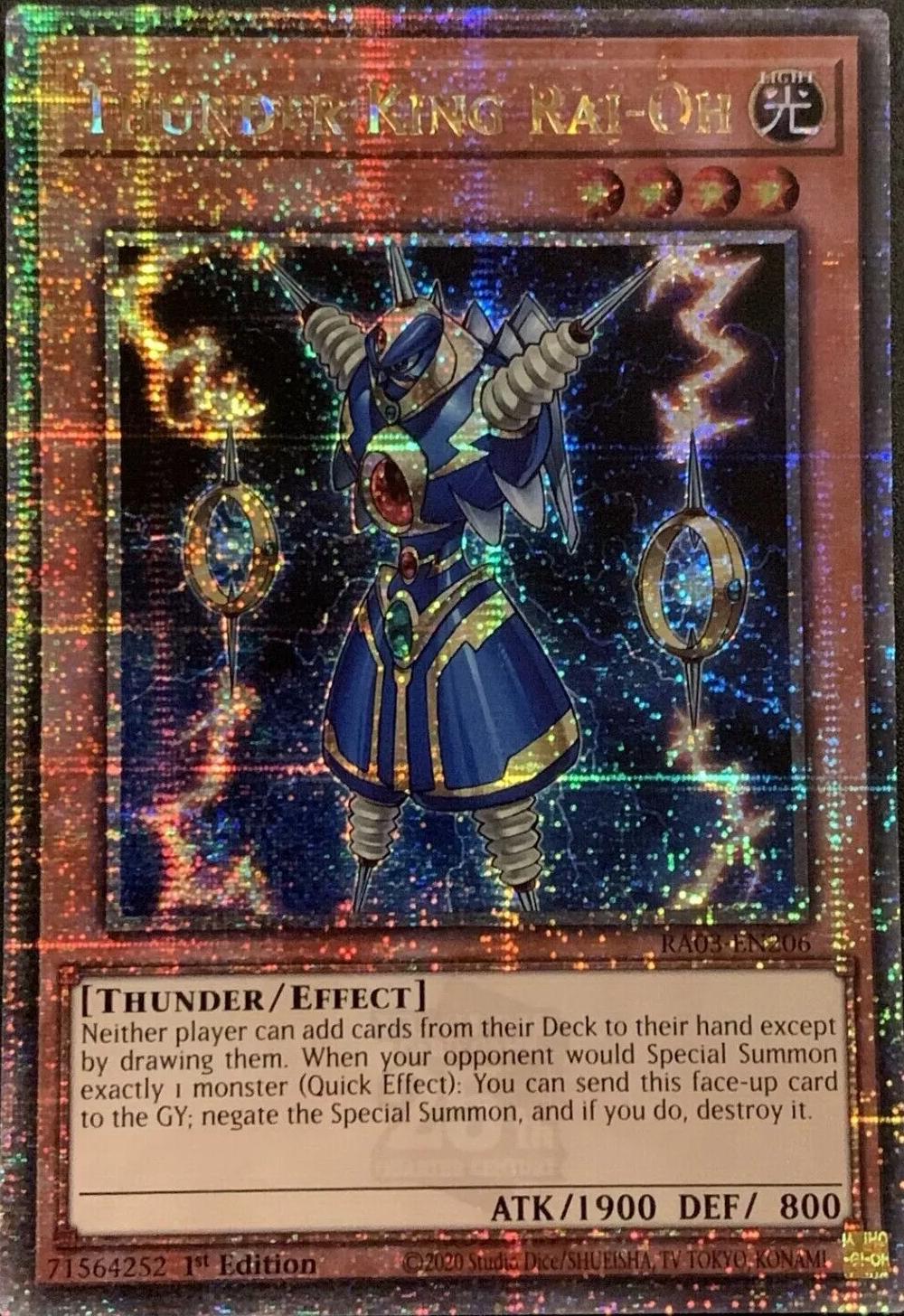 Thunder King Rai-Oh [Quarter Century Secret Rare] RA03-EN206
