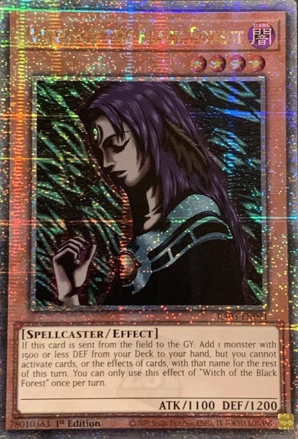 Witch of the Black Forest [Quarter Century Secret Rare] RA03-EN091