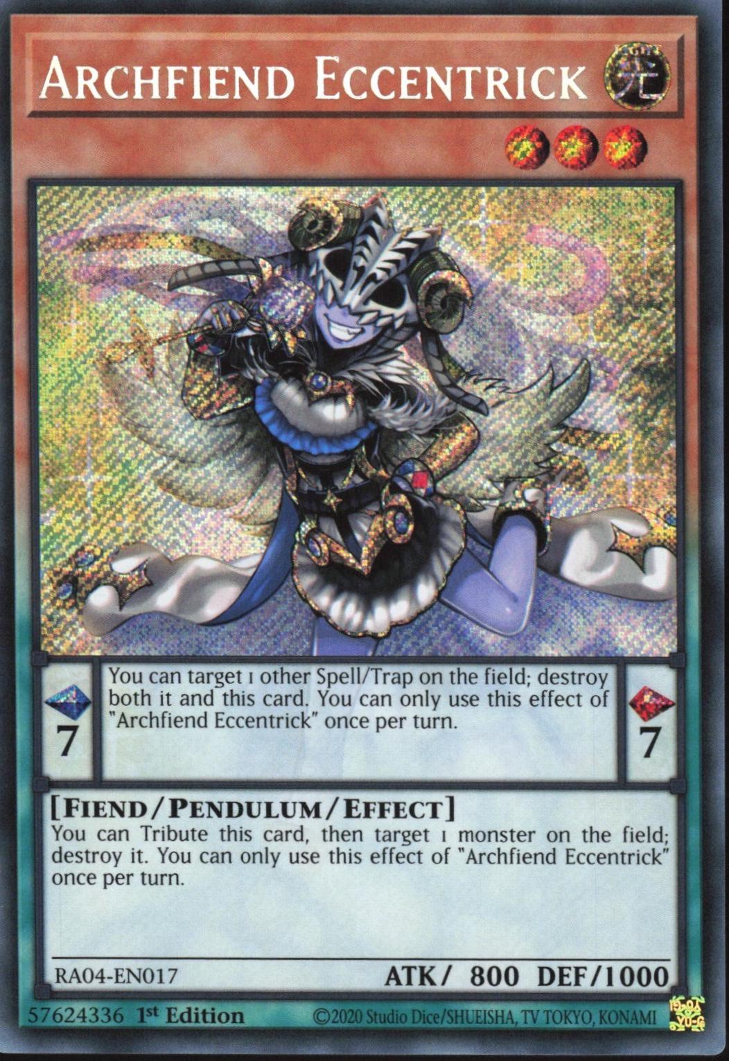 Archfiend Eccentrick [Secret Rare] RA04-EN017