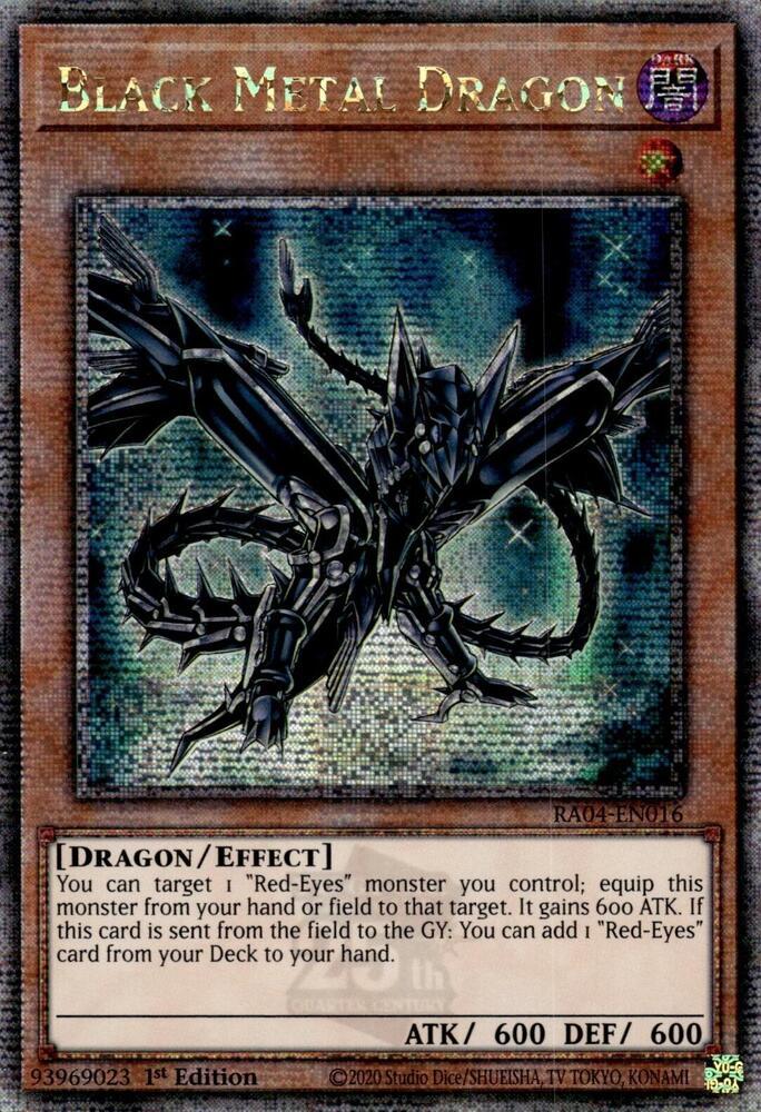 Black Metal Dragon [Quarter Century Secret Rare] RA04-EN016