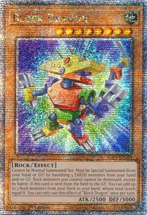 Block Dragon [Quarter Century Secret Rare] RA04-EN268