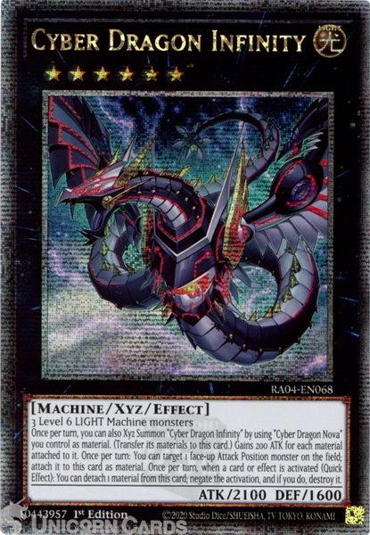 Cyber Dragon Infinity [Alternate Art Quarter Century Secret Rare] RA04-EN068